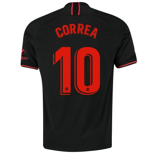 Atlético Madrid Fodboldtrøjer CORREA 10 Udebanesæt 2019/20 Kort ærmer Atlético Madrid Fodboldtrøjer CORREA 10 Udebanesæt 2019/20 Kort ærmer